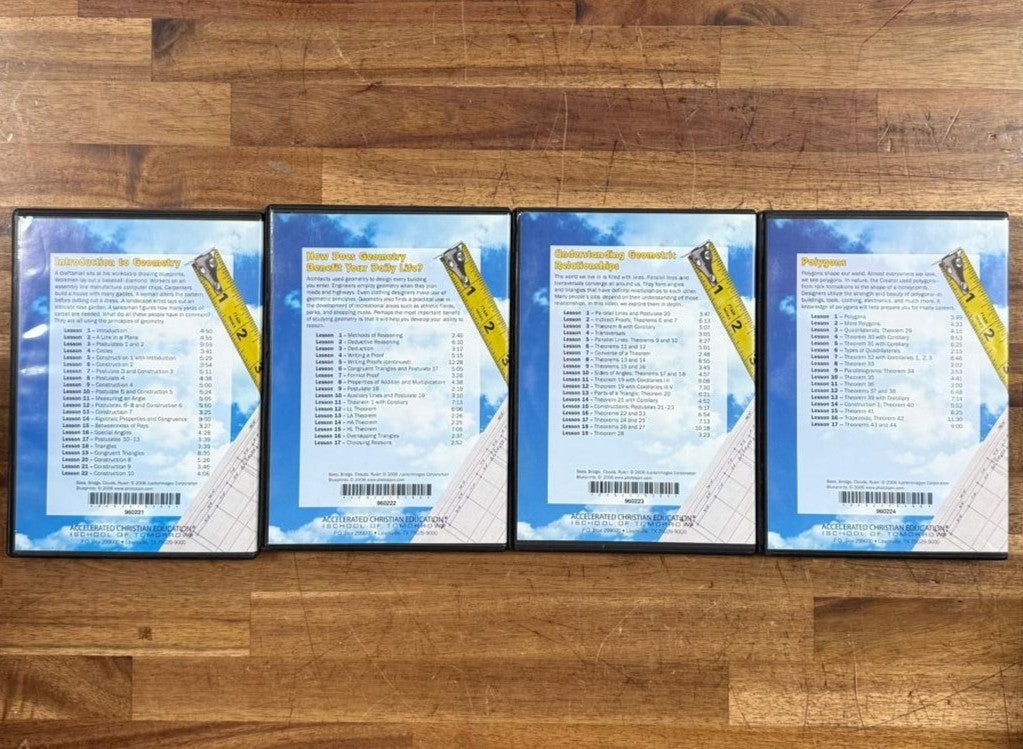 ACE Geometry 1109-1120 DVD Set Volumes 1-12 - VG
