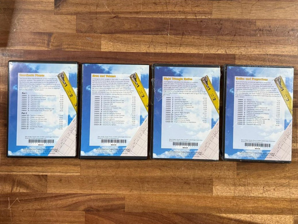 ACE Geometry 1109-1120 DVD Set Volumes 1-12 - VG