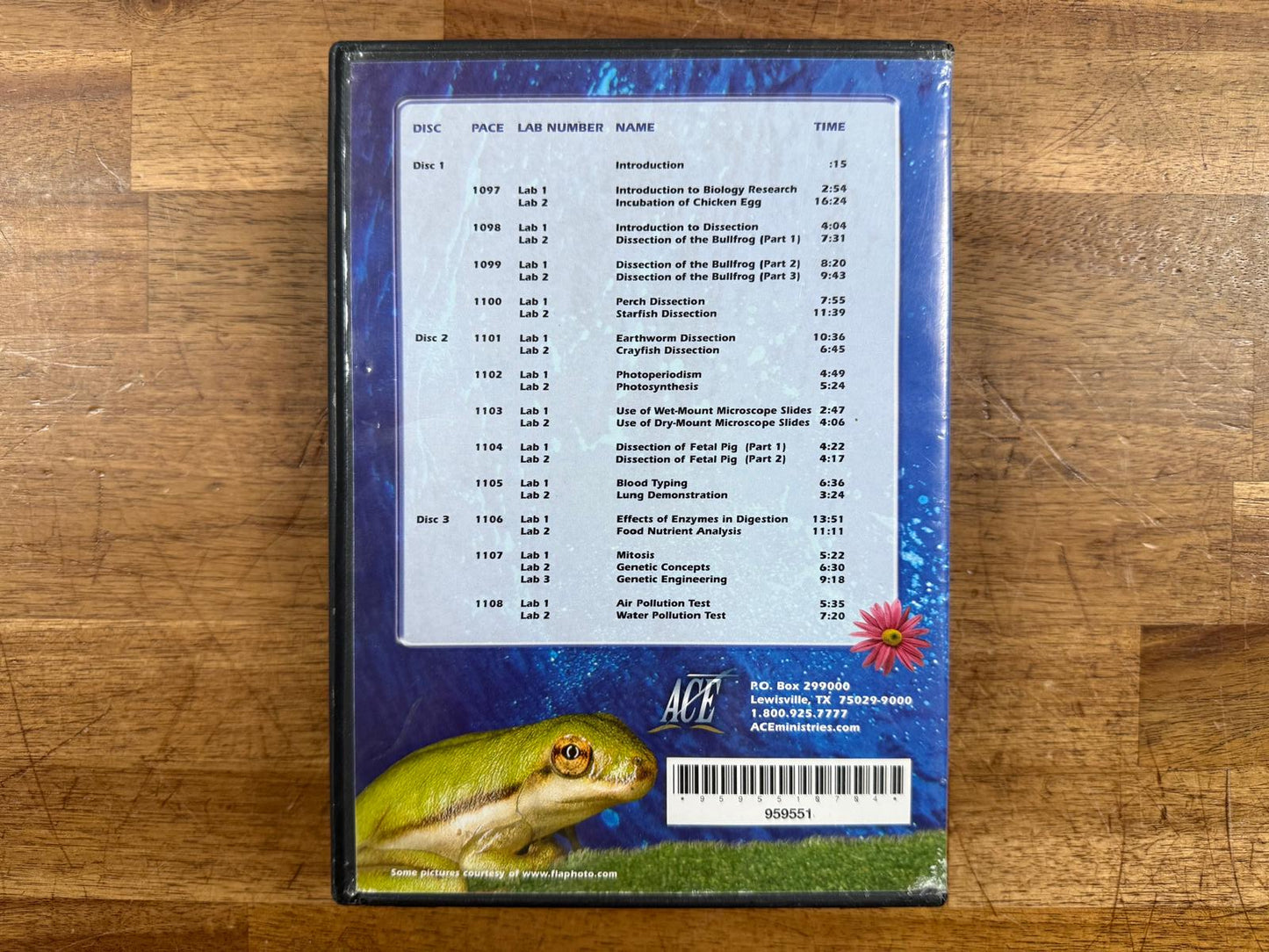 ACE Biology Research Lessons DVD - Very Good