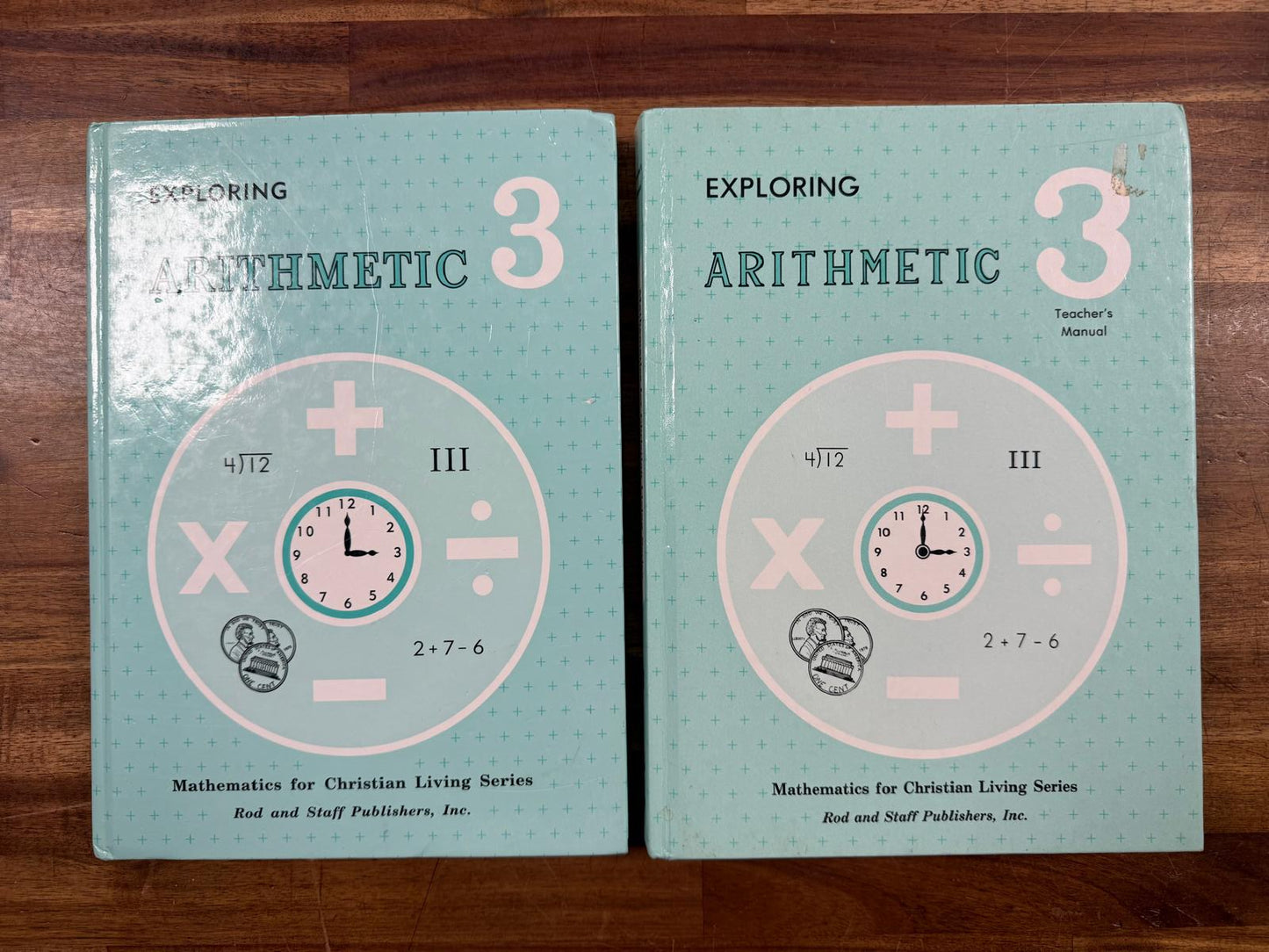 Rod & Staff Exploring Arithmetic 3 SET Teacher & Student (VG)