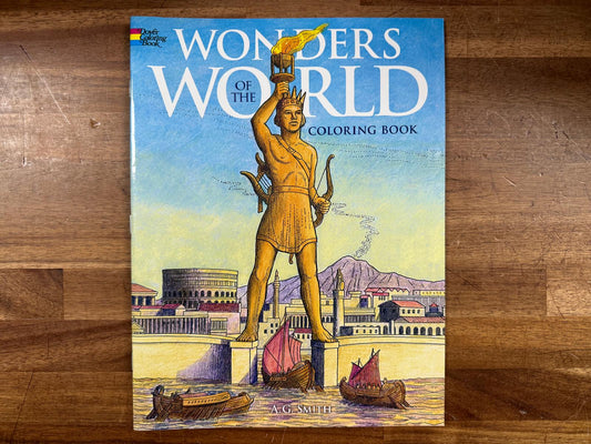 Dover History Wonders of the World Coloring Book (Like New)