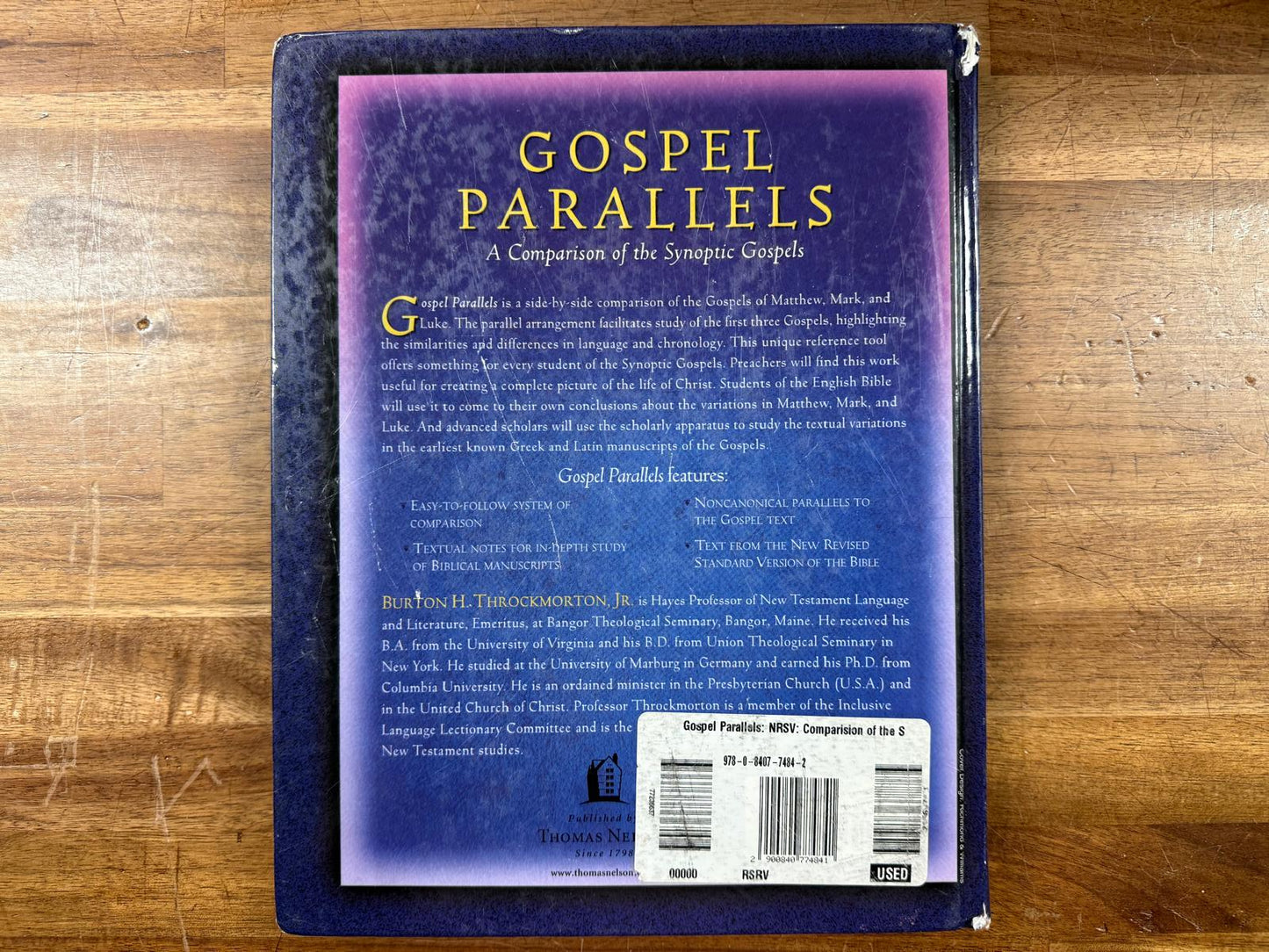 Gospel Parallels: A Comparison of the Synoptic Gospels