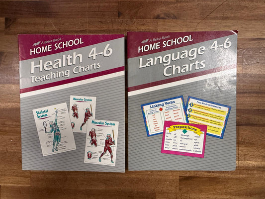 Abeka Teaching Charts Gr 4-6: Science, Health, Language (Good)