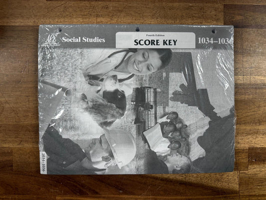 ACE Pace Social Studies 4th Edition Score Keys 1025-1036 (NEW)