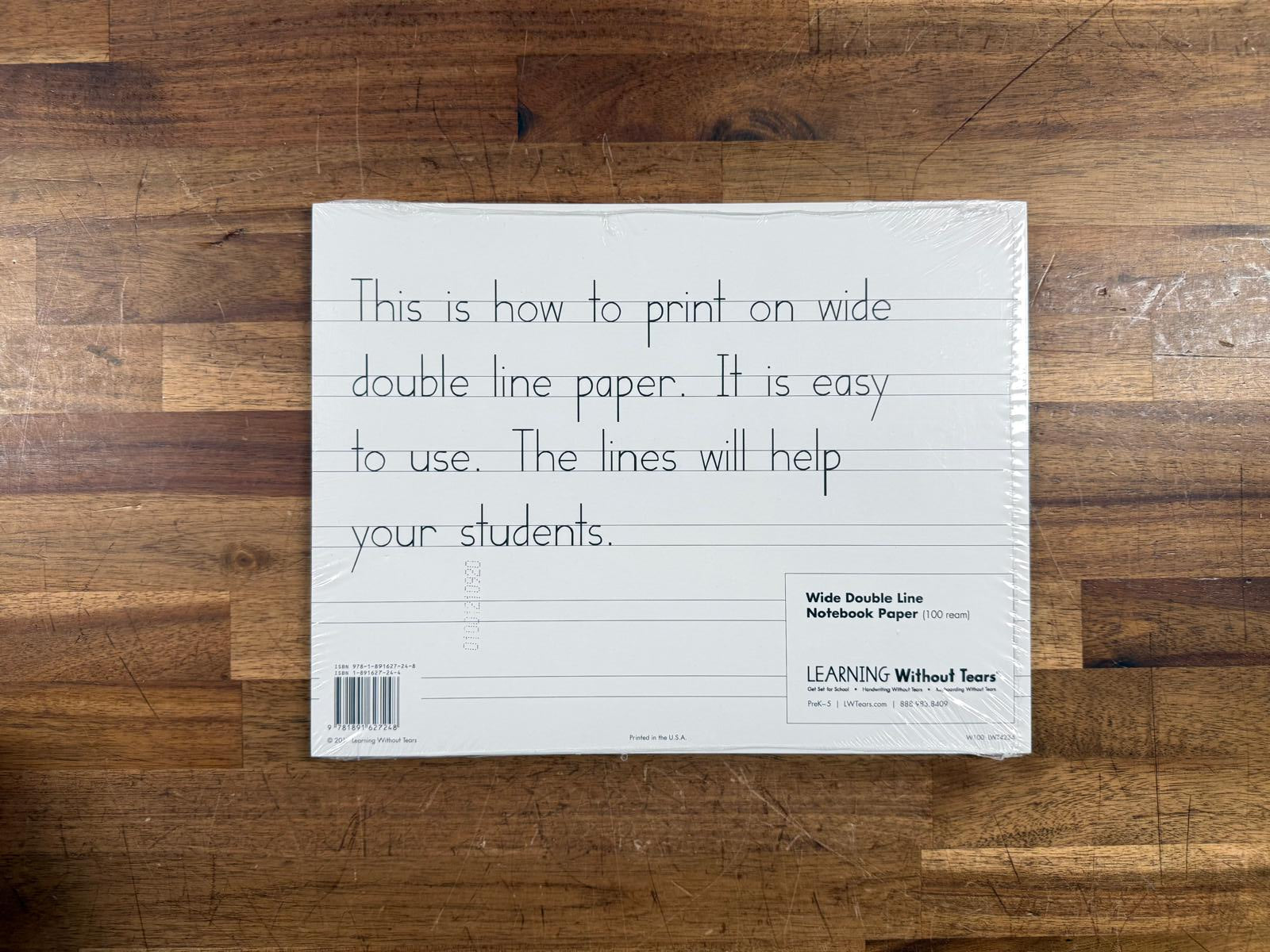 Learning Without Tears Wide Double Line Notebook Paper (2-Pack) - New ...