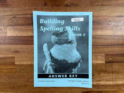 Building Spelling Skills Book 4 2nd Ed Answer Key