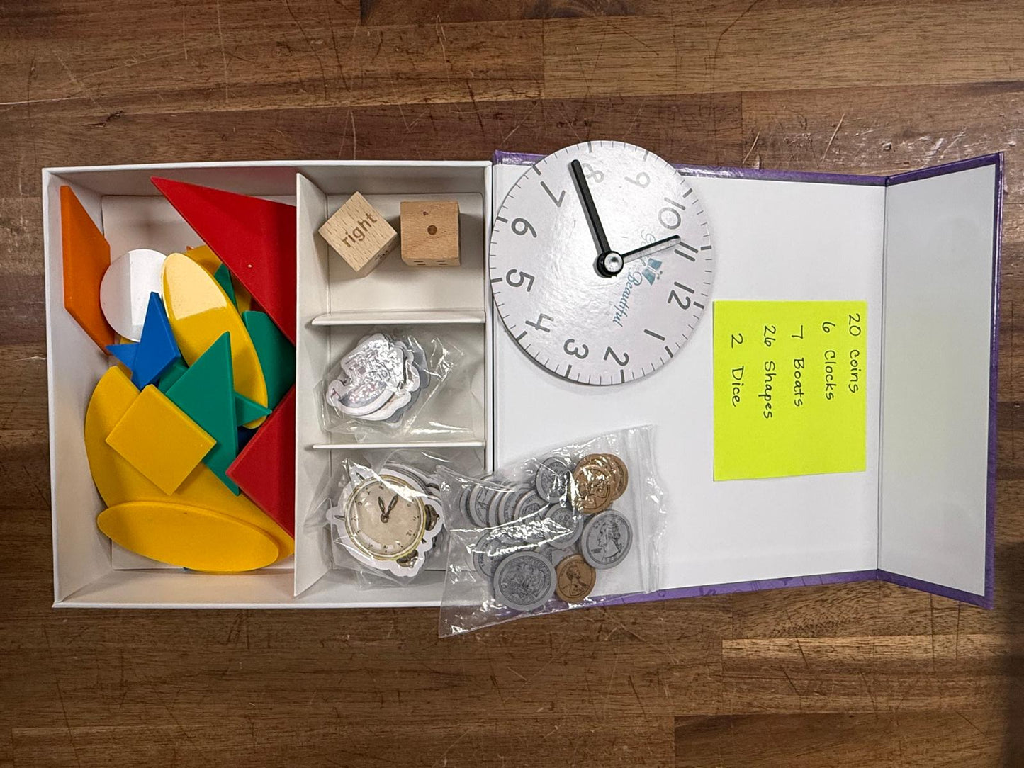 Simply Good & Beautiful Math 1 Manipulatives Box Latest Ed (VG)