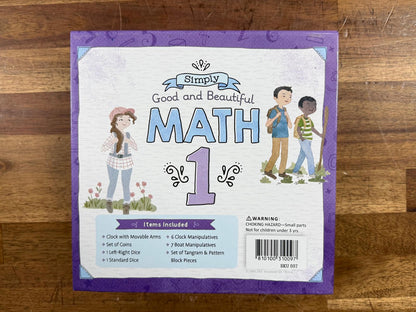 Simply Good & Beautiful Math 1 Manipulatives Box Latest Ed (VG)
