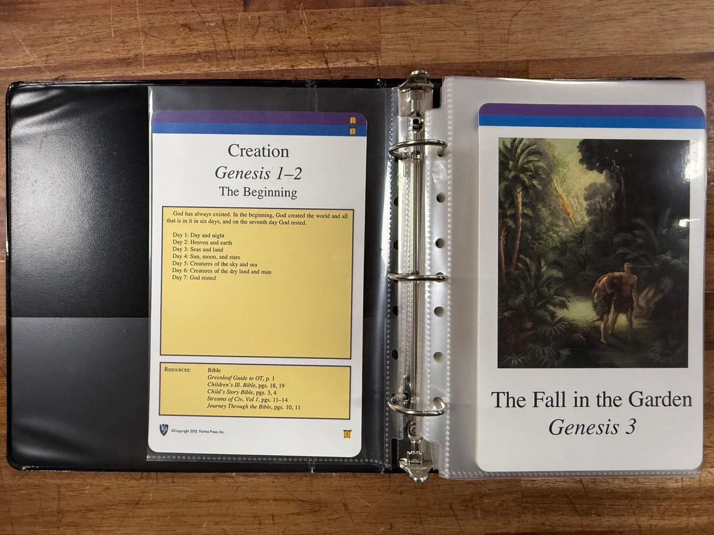 Veritas Press Genesis through Joshua Bible Cards (VG)