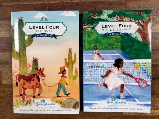Good & Beautiful Level Four Personal Reader & World Biographies (VG)