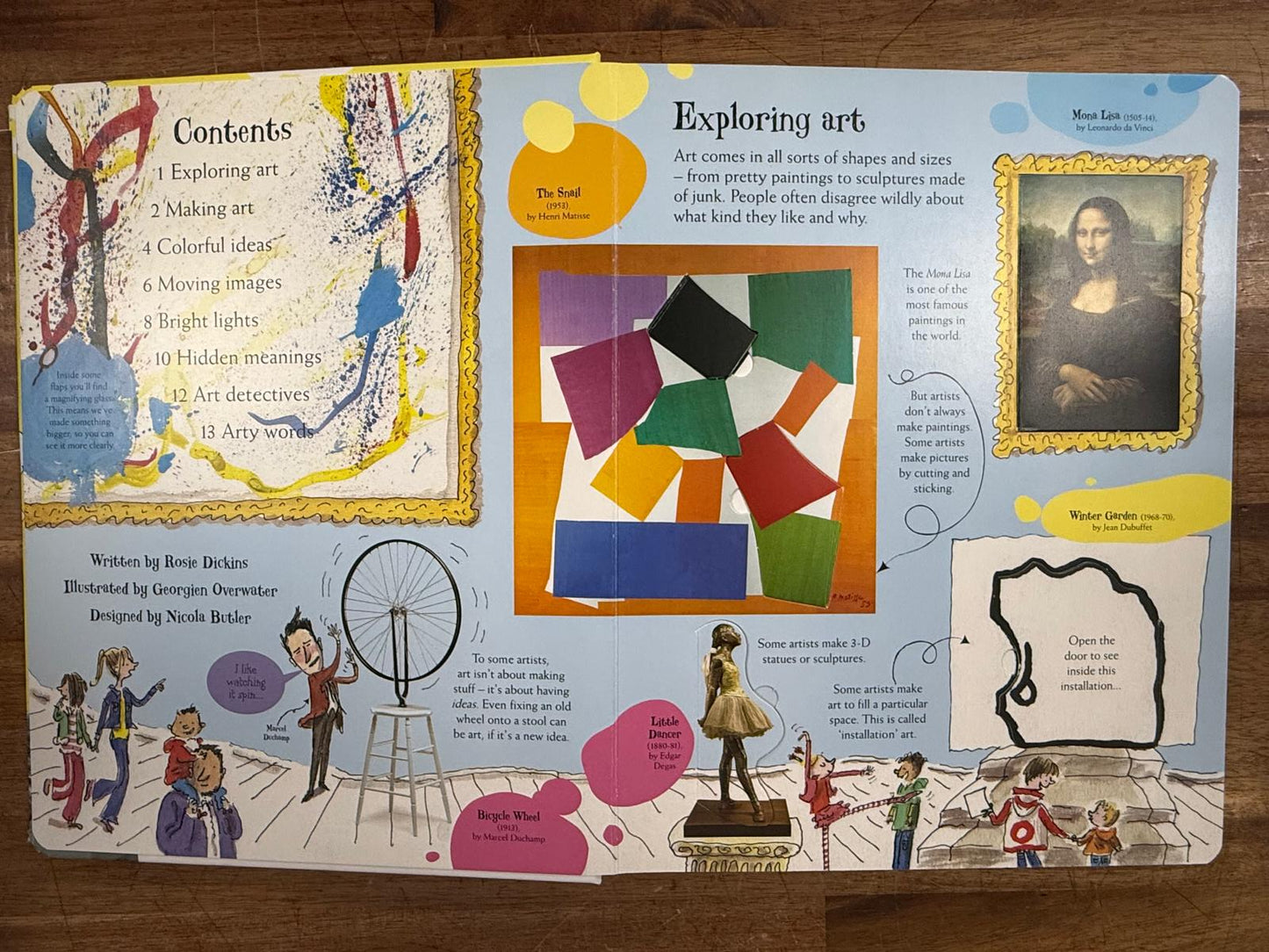 Usborne Lift-the-flap Art - Rosie Dickins, HC (Good & Clean)