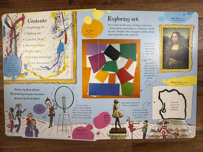 Usborne Lift-the-flap Art - Rosie Dickins, HC (Good & Clean)