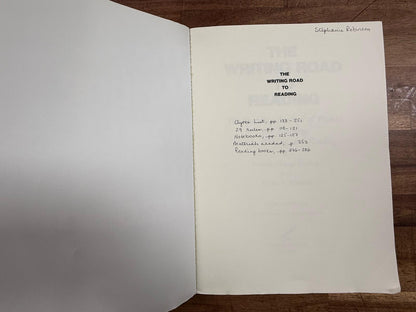 The Writing Road to Reading - Spalding (VG)