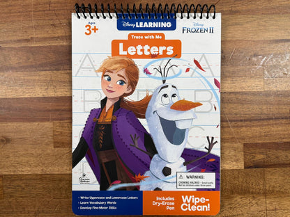 Trace with Me Disney Learning Frozen 2 Letters & Alphabet