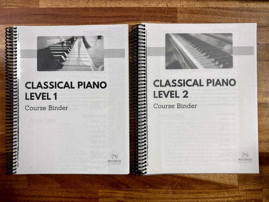 MB Classical Piano Level 1 & 2 Course Binder SET (Good)