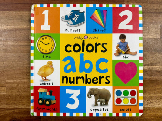 Big Board Books Colors Abc Numbers - Roger Priddy Bright Baby