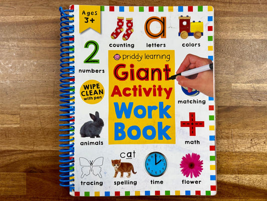 Wipe Clean Giant Activity Workbook - Roger Priddy