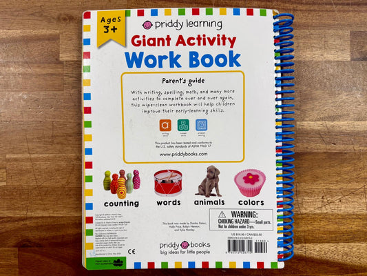 Wipe Clean Giant Activity Workbook - Roger Priddy