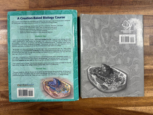 Exploring Creation w Biology 2nd Ed Text + Solutions & Tests (Good)