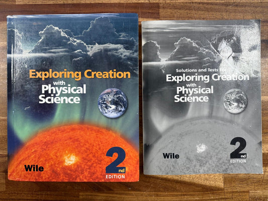 Exploring Creation w Physical Science 2nd Ed Text + Solutions & Tests (Good)