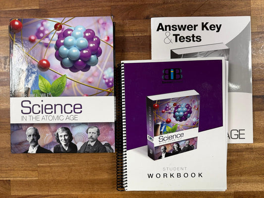 Science in the Atomic Age SET: Text, Workbook & Answer Key (VG)