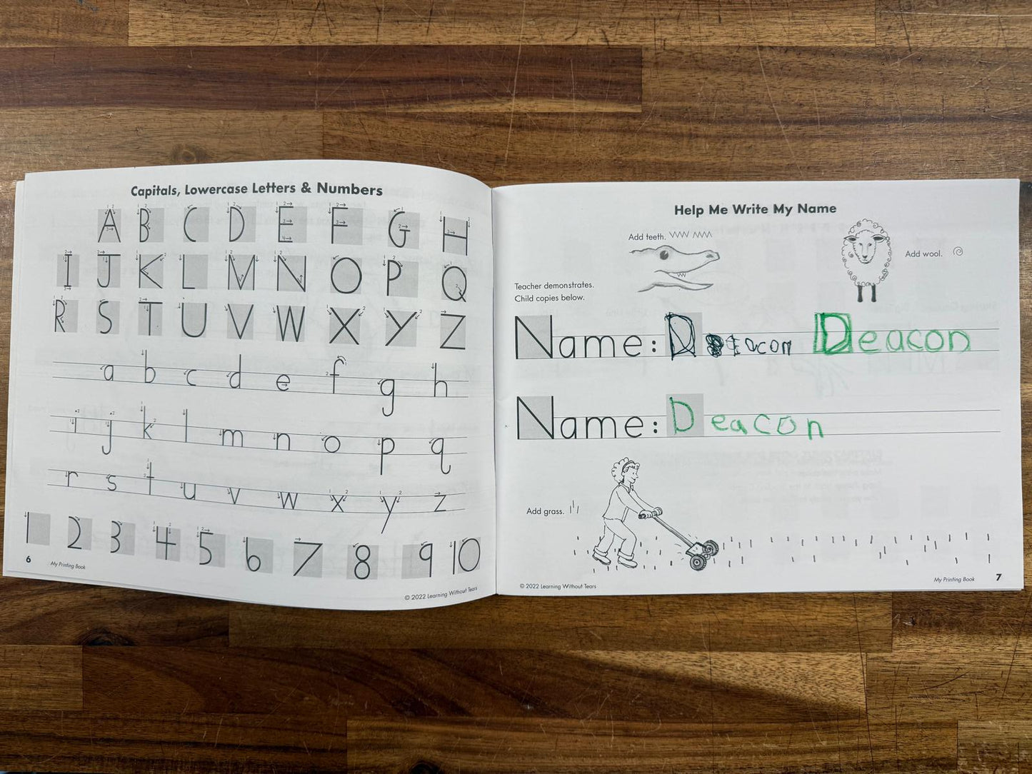 Handwriting without Tears My Printing Book (See Description)