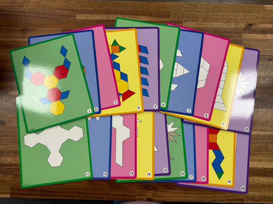 Lakeshore Pattern Blocks Design Cards Laminated (Like New)