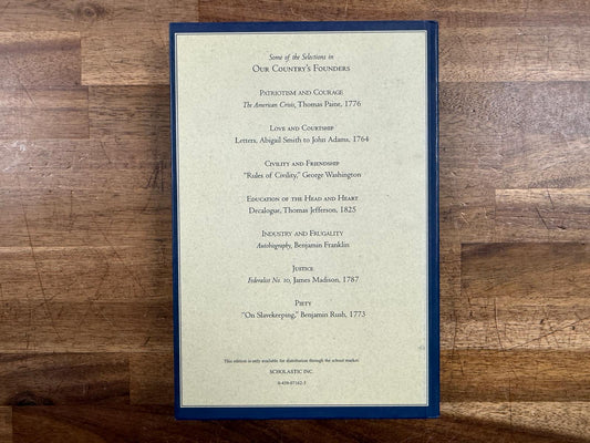 Our Country's Founders a Book of Advice for Young People