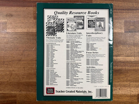 A Literature Unit for Adam of the Road by E. J. Gray (VG)