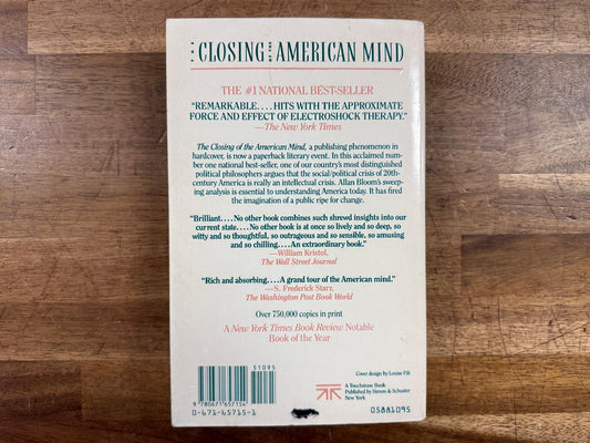 The Closing of the American Mind - Allan Bloom