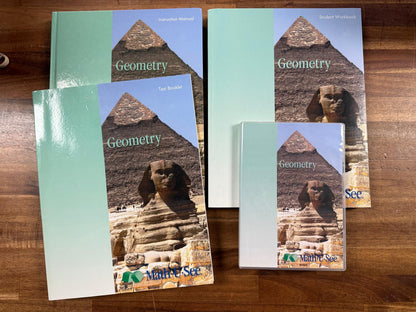 Math-U-See Geometry Instruction Manual Workbook Test & DVD