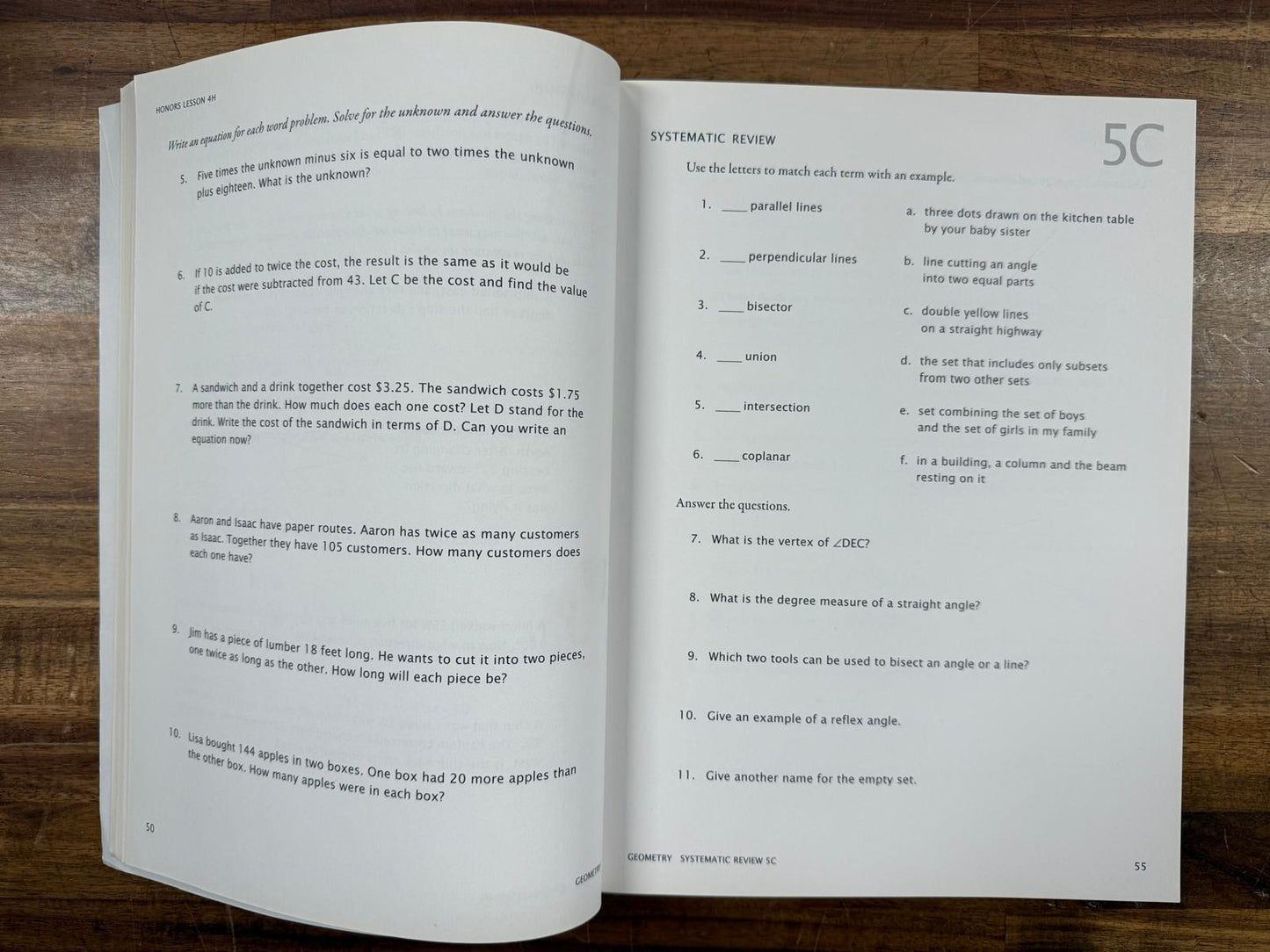 Math-U-See Geometry Instruction Manual Workbook Test & DVD