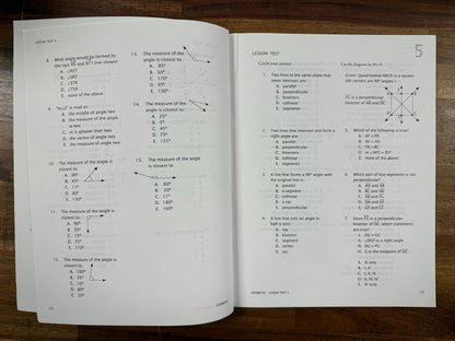 Math-U-See Geometry Instruction Manual Workbook Test & DVD
