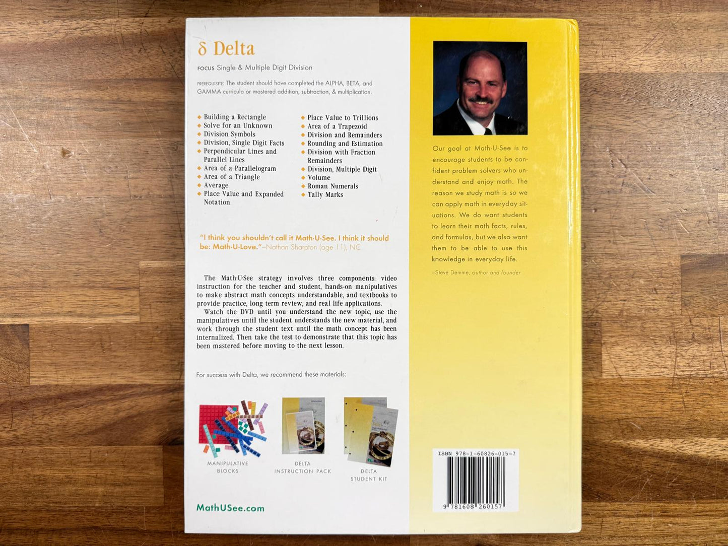 Math-U-See Delta Instruction Manual (VG)