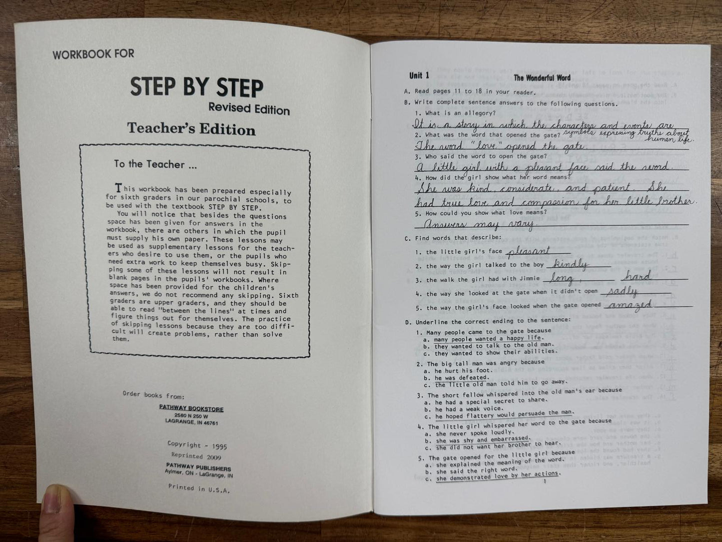 Pathway Reading Grade 6 Step by Step + Teacher Ed Workbook