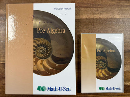 Math-U-See Pre-Algebra SET: Instruction Manual & DVD (Good)