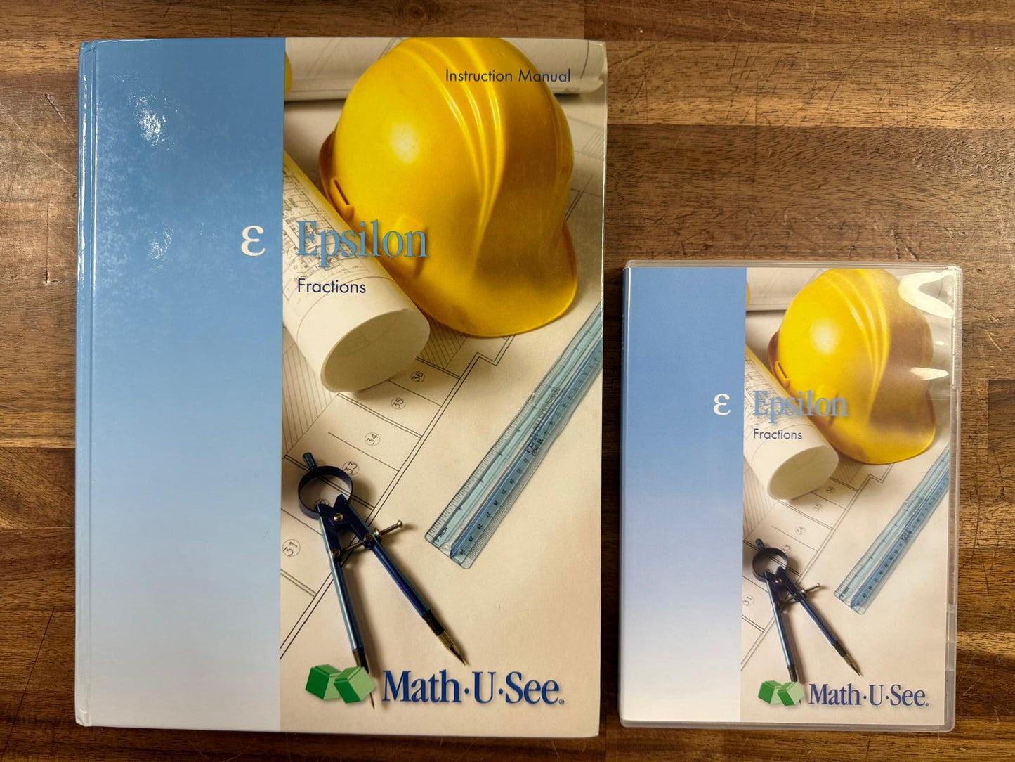 Math-U-See Epsilon Fractions SET: Instruction Manual & DVD (VG)