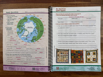 BJU Heritage Studies 4 2nd Ed Worktext & Answer Key (Good)