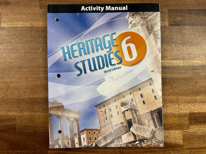 BJU Heritage Studies 6 3rd Ed Student Activity Manual (VG)