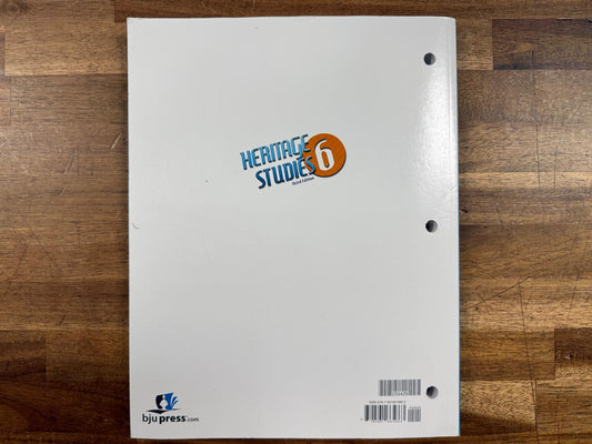 BJU Heritage Studies 6 3rd Ed Student Activity Manual (VG)