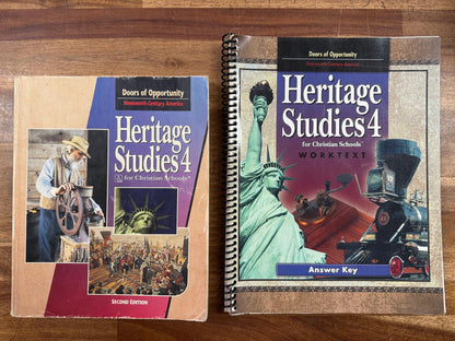 BJU Heritage Studies 4 2nd Ed Worktext & Answer Key (Good)