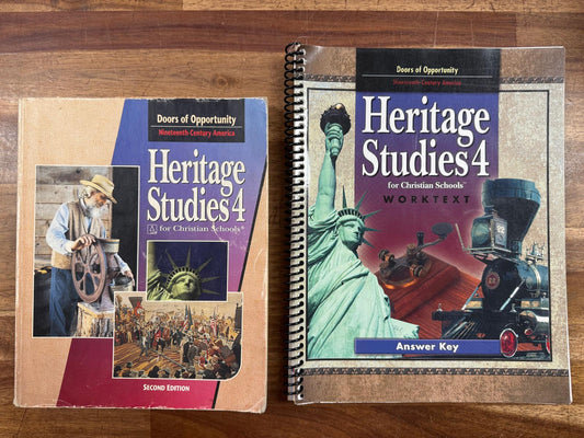 BJU Heritage Studies 4 2nd Ed Worktext & Answer Key (Good)