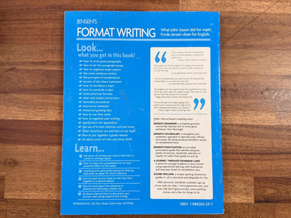 Jensen's Format Writing - How To Write Easily and Well