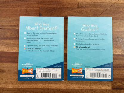 Who Was Galileo & Who Was Albert Einstein SET