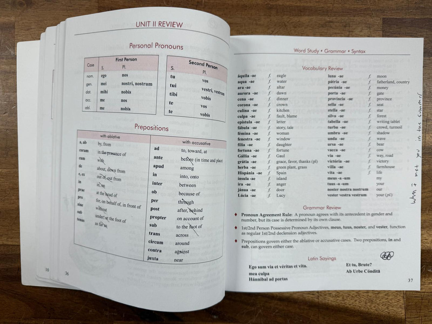 MP Second Form Latin Grammar Year 2 Student Text (Acceptable)