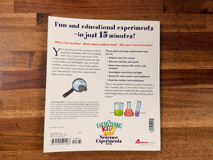 The Everything Kids' Easy Science Experiments Books