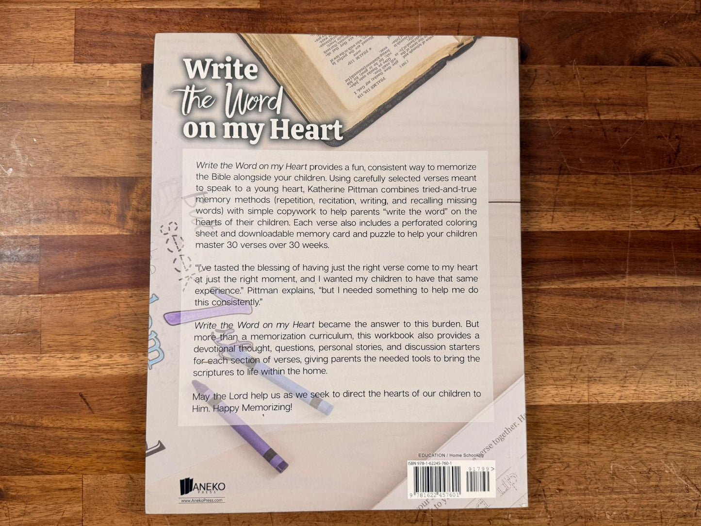 Write the Word on my Heart - Bible Memorization Curriculum