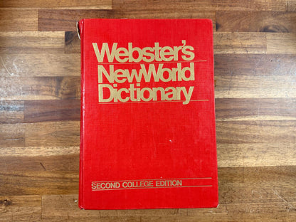 Webster's New World Dictionary (2nd College Ed)