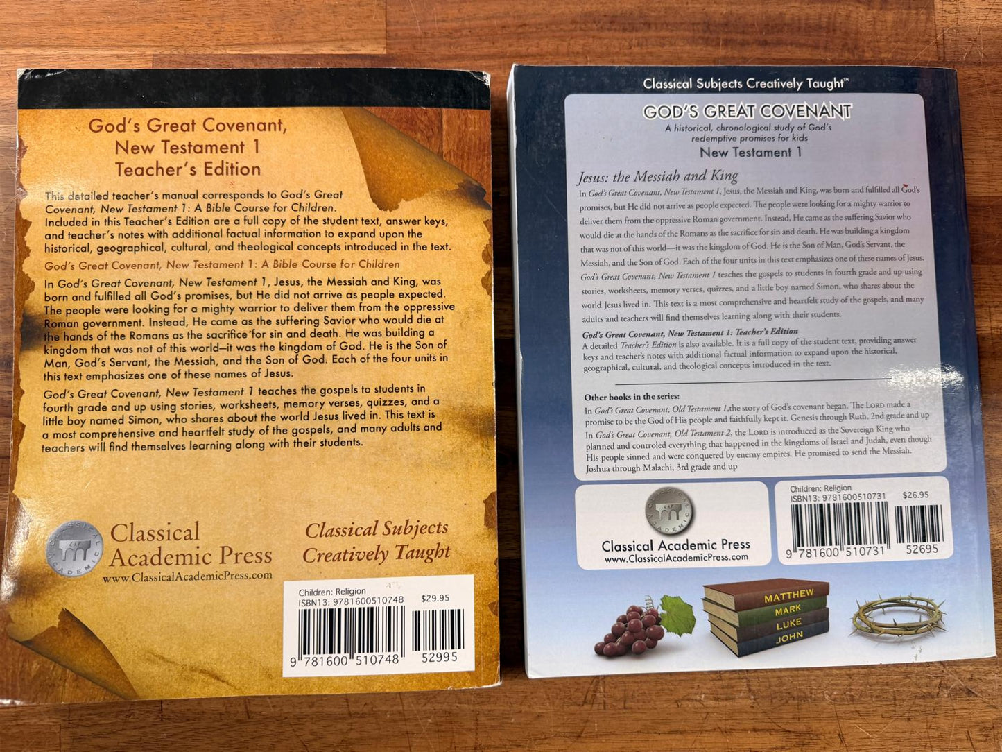 CAP God's Great Covenant SET - New Testament 1 TG & Text