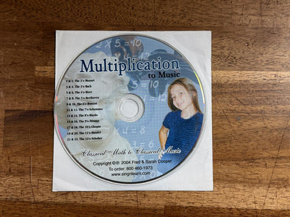 Sing N Learn Multiplication to Music Audio CD